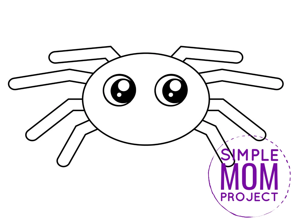 Free printable spider template â simple mom project