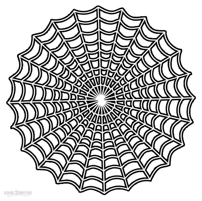 Printable spider web coloring pages for kids coolbkids coloring pages spider web coloring pages for kids