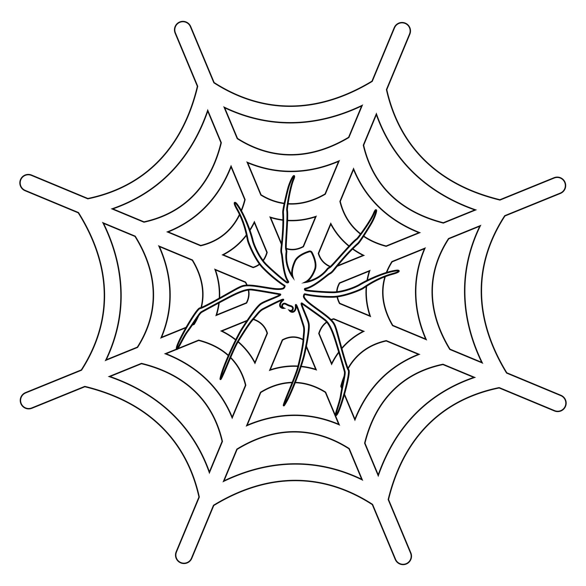 Best halloween spider coloring pages printable pdf for free at