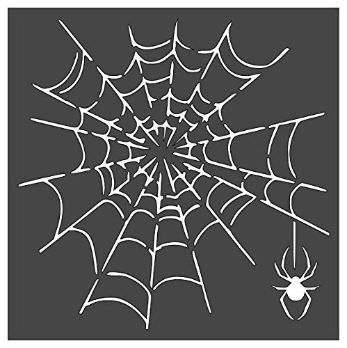 Spider web stencil