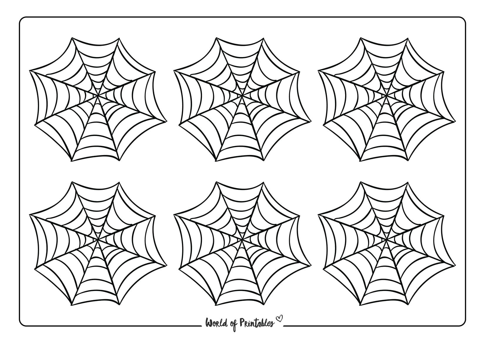 Spiderweb printables