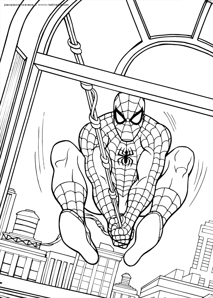 Spiderman coloring sheets preschool