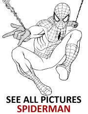 Head of spiderman coloring picture