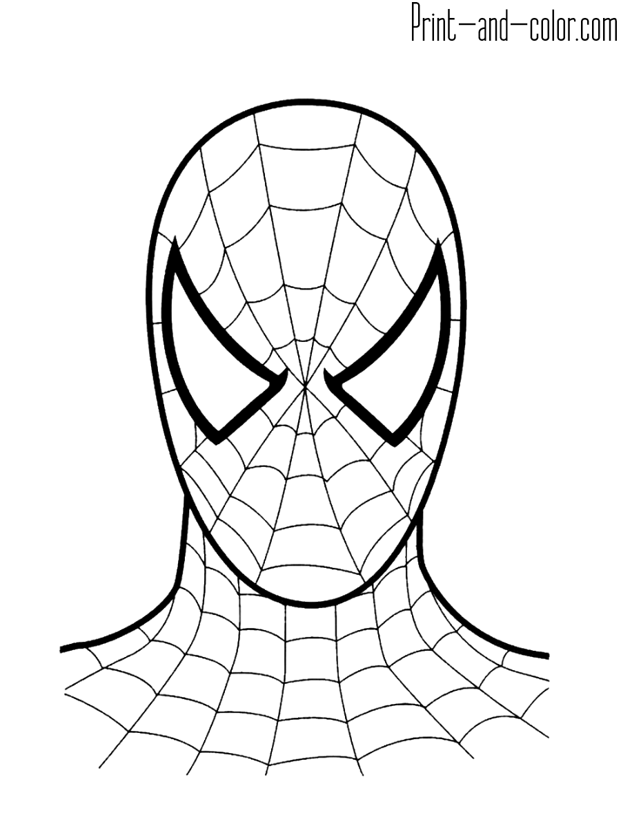 Spider man coloring pages print and color