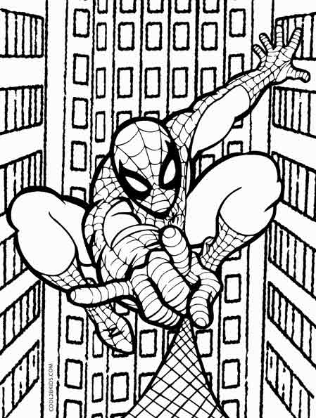 Coloring pages printable spiderman coloring pages