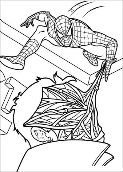 Updated spiderman coloring pages