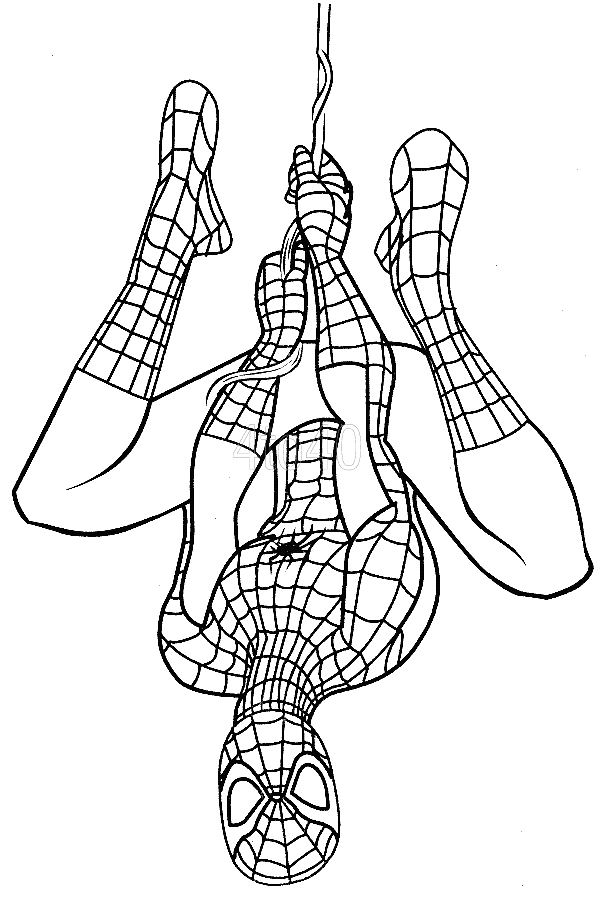 Coloring pages free printable spiderman coloring pages