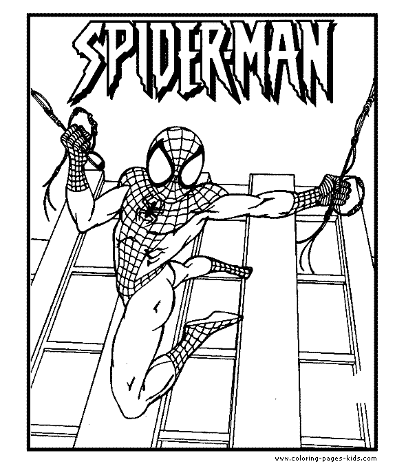 Spider man coloring page