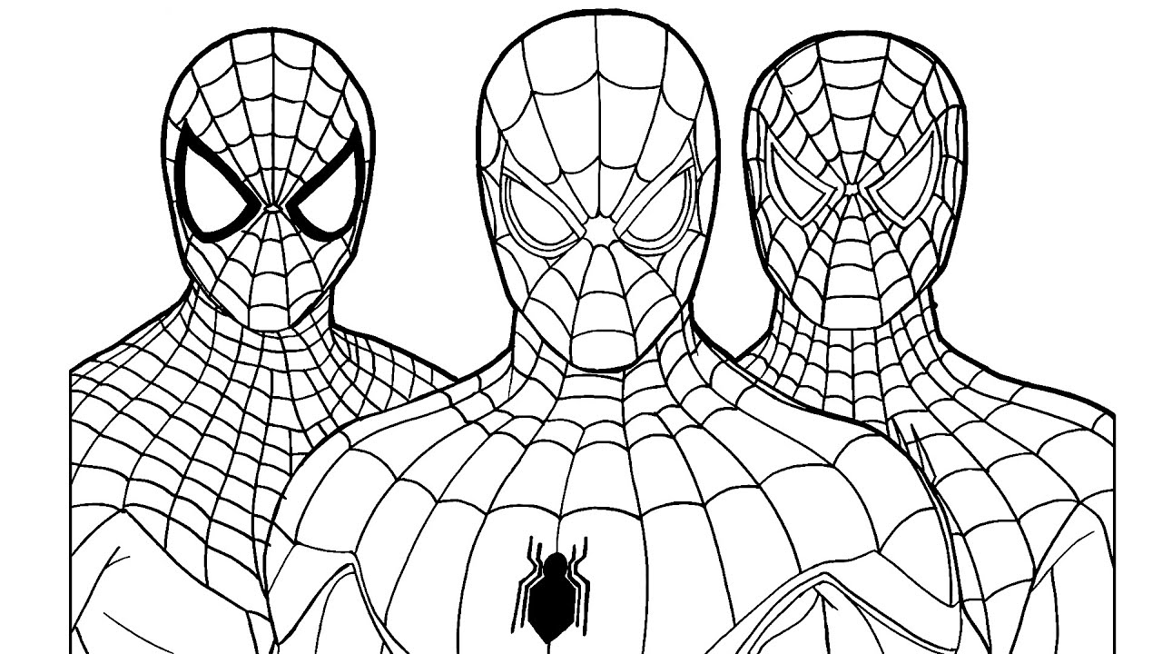 Ð coloring pages spider man how to draw spider man