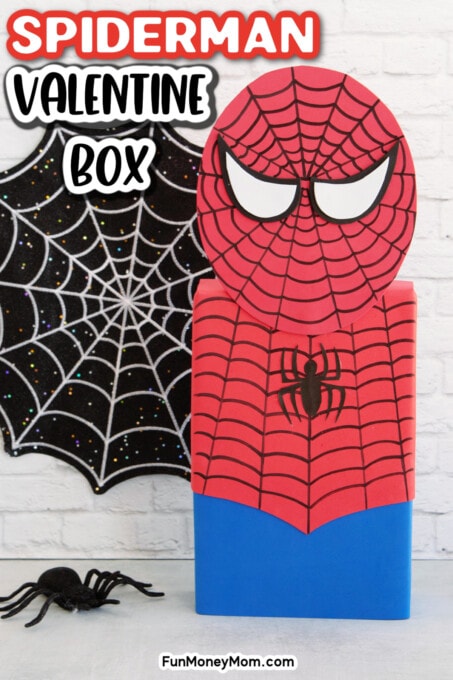 Spiderman valentine box with printable template