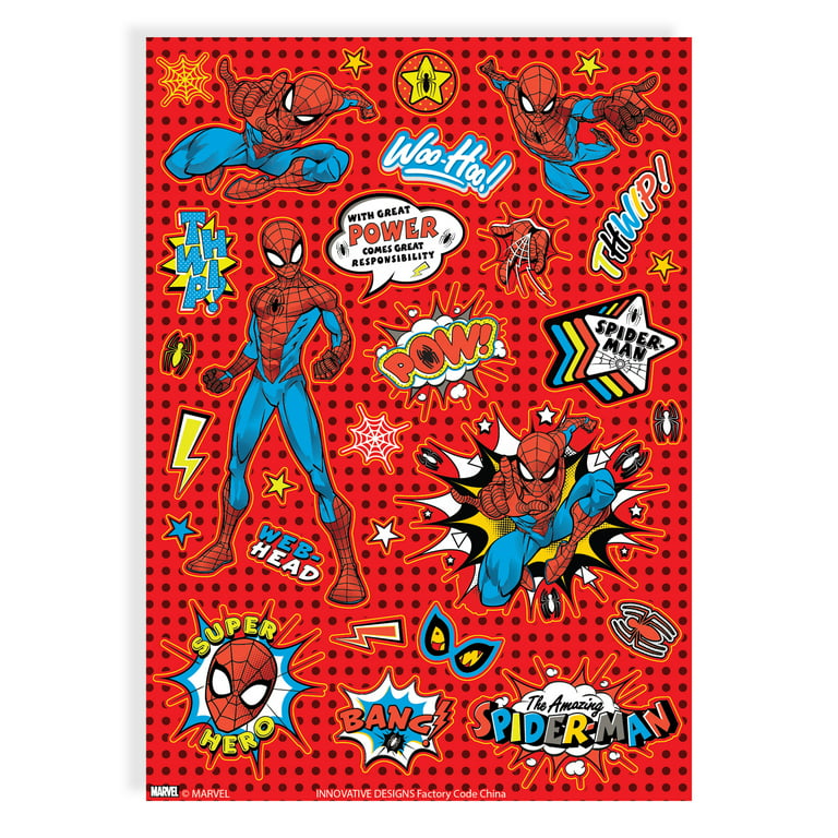 Spiderman plastic easter egg activity set includes coloring sheets stickers markers crayons