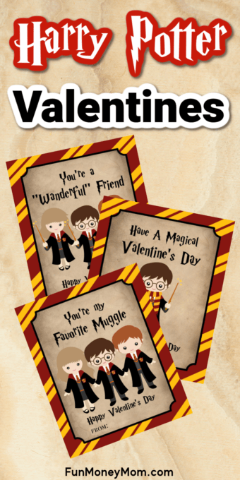 Harry potter valentines free printables fun money mom