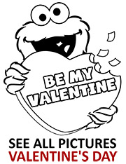 Be my valentine coloring page for valentines