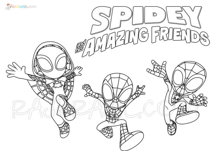 Spidey and his amazing friends coloring pages free printable detailed coloring pages disney coloring pages coloring pages