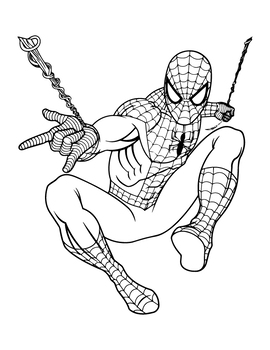 Spiderman movie coloring pages