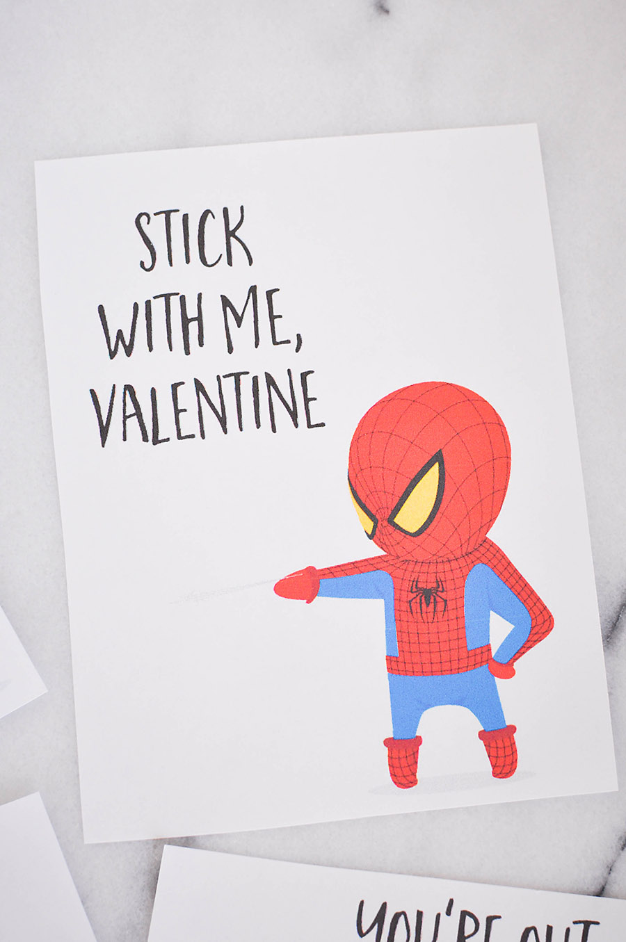 The avengers super hero valentines day cards for kids