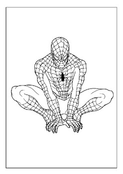 Create your own superhero adventures with spiderman coloring pages for kids