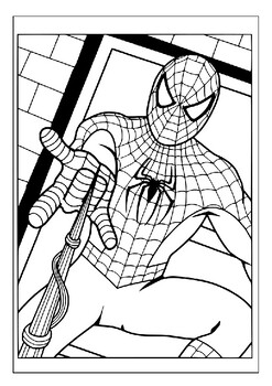 Let your childs creativity soar with printable spiderman coloring pages pdf