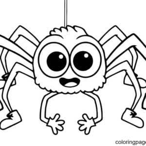 Halloween spider coloring pages printable for free download