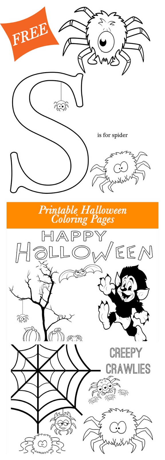 Halloween printable coloring pages