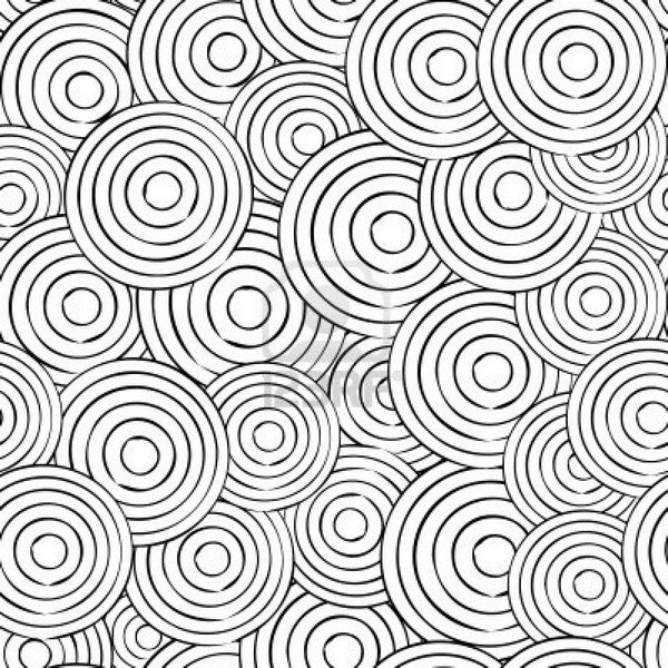 Circles coloring page