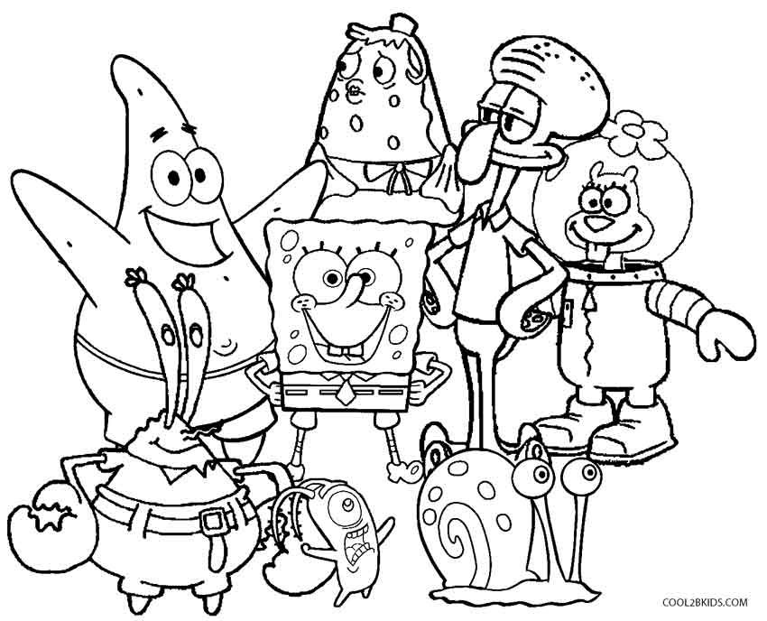 Spongebob squepants coloring page printables disney coloring pages spongebob coloring ctoon coloring pages