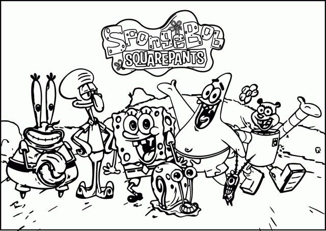 Inspired photo of coloring pages spongebob