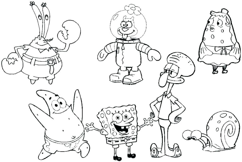 Printable spongebob coloring pages pdf ideas