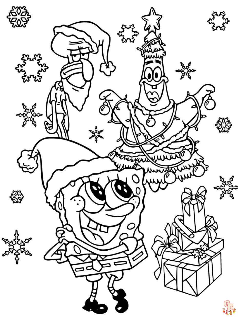 Spongebob coloring pages free printable and easy to color