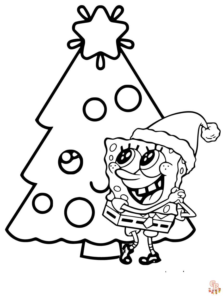 Spongebob coloring pages free printable and easy to color