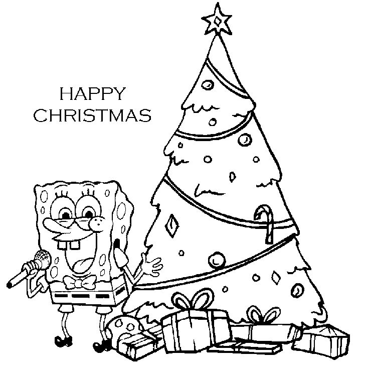 Free printable christmas tree coloring pages for kids spongebob coloring spongebob christmas christmas coloring pages