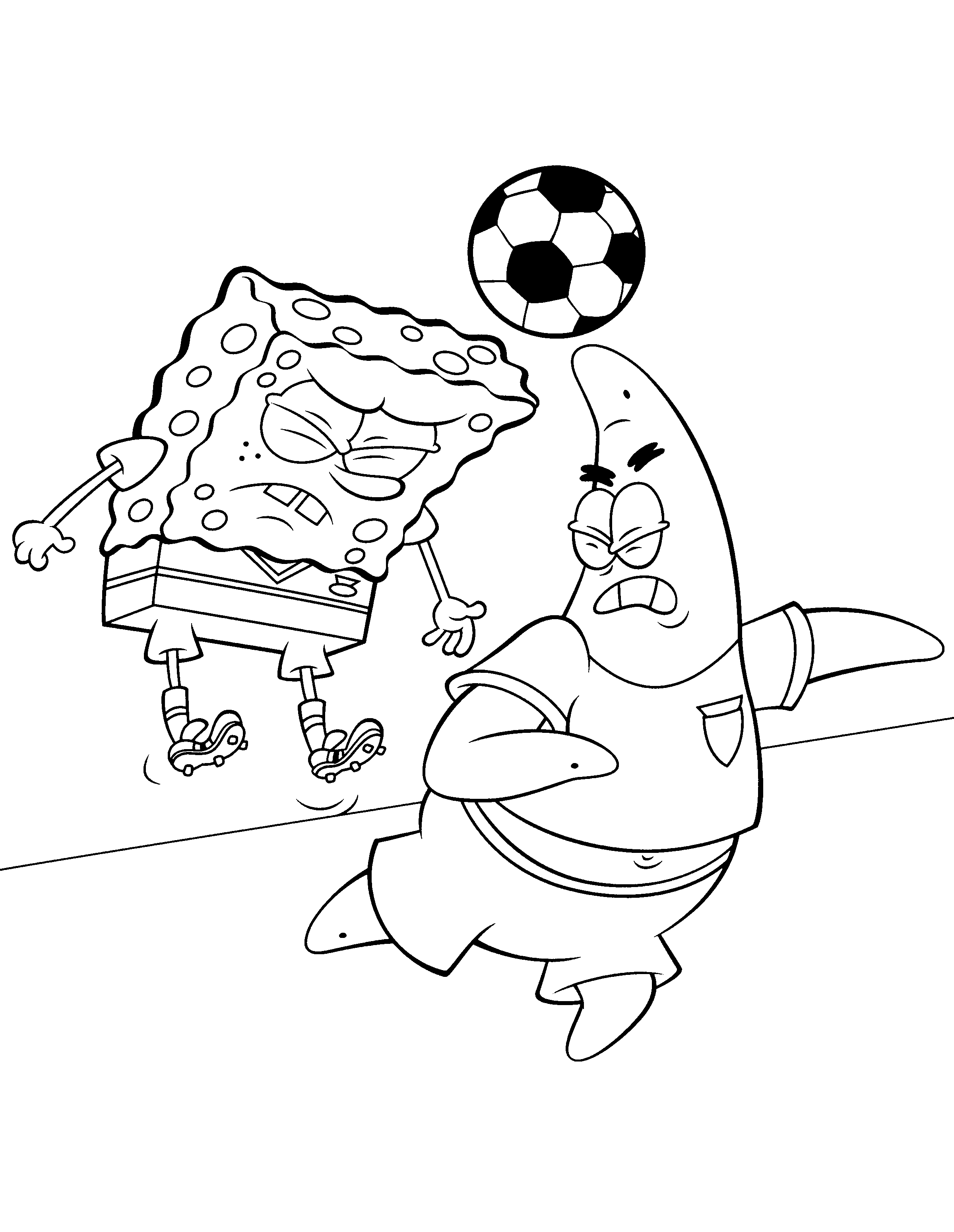 Spongebob coloring pages to download for free