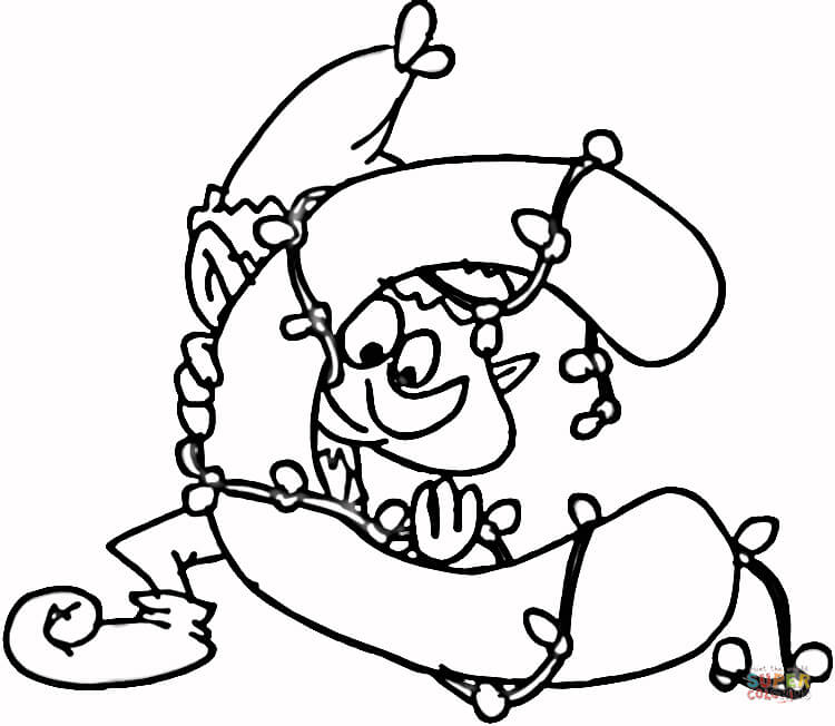 Decorating christmas coloring page free printable coloring pages