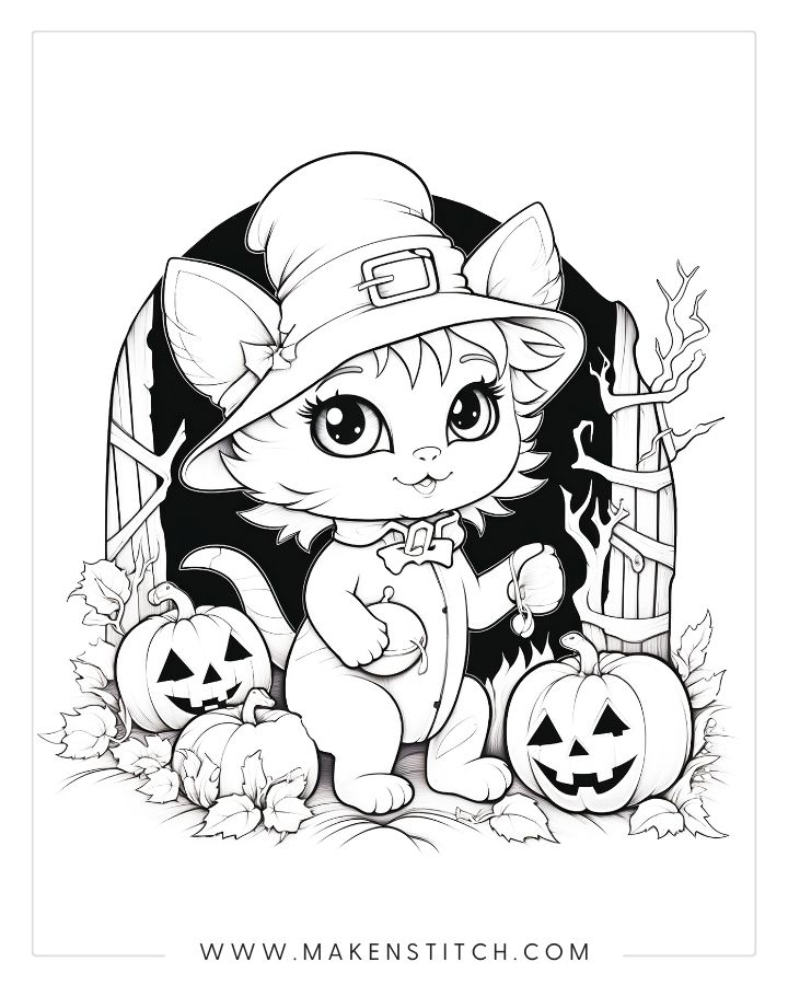 Free halloween coloring pages