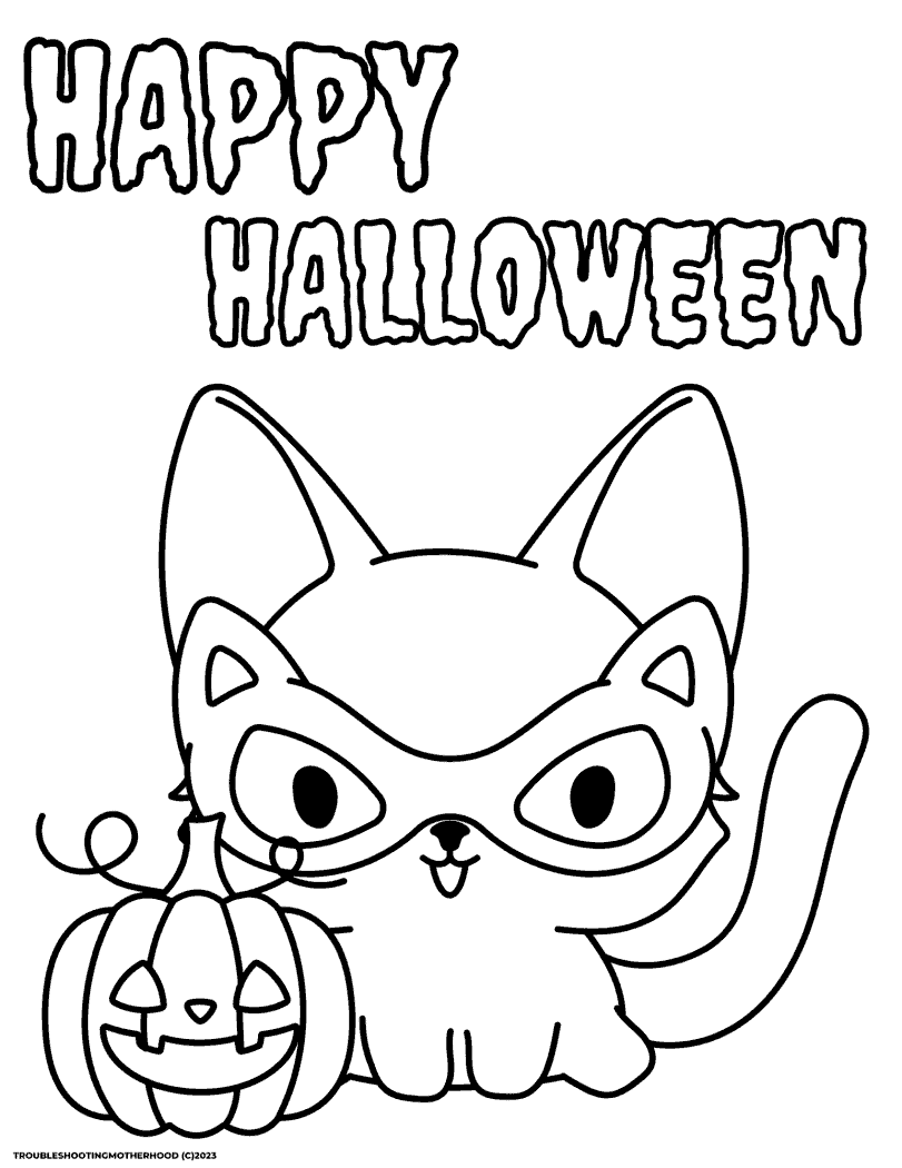 Halloween coloring pages free printable