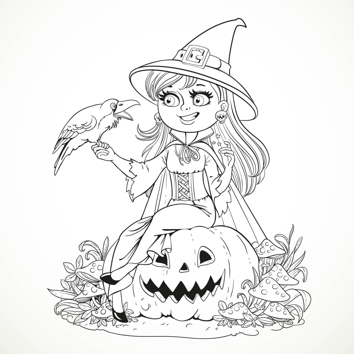 Printable spooky coloring pages free for kids and adults