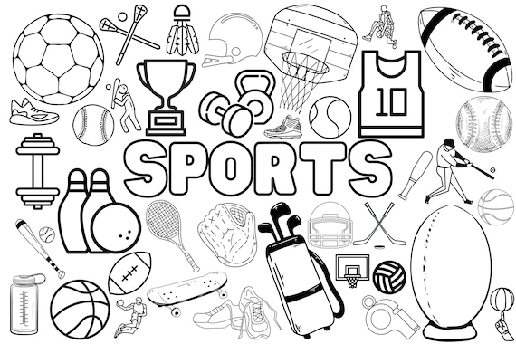 Huge printed sports coloring poster for kids adults great for family time girls boys arts and crafts senior care facilities schools