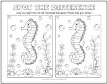 Free printable spot the difference picture puzzles print it free