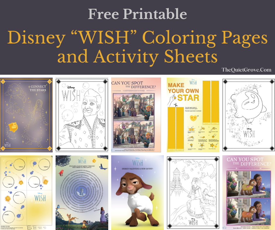 Free coloring pages and activity sheets â the quiet grove