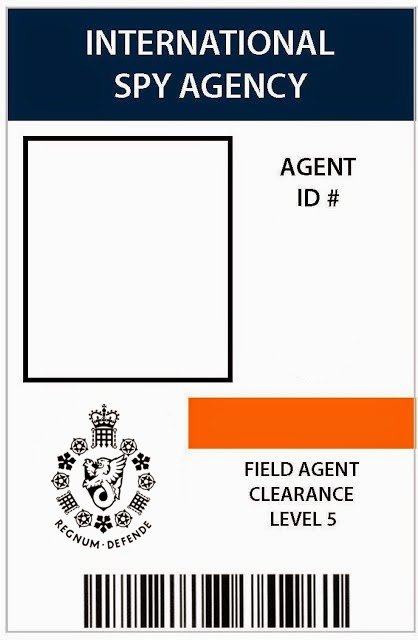 Secret agent badge template free printable