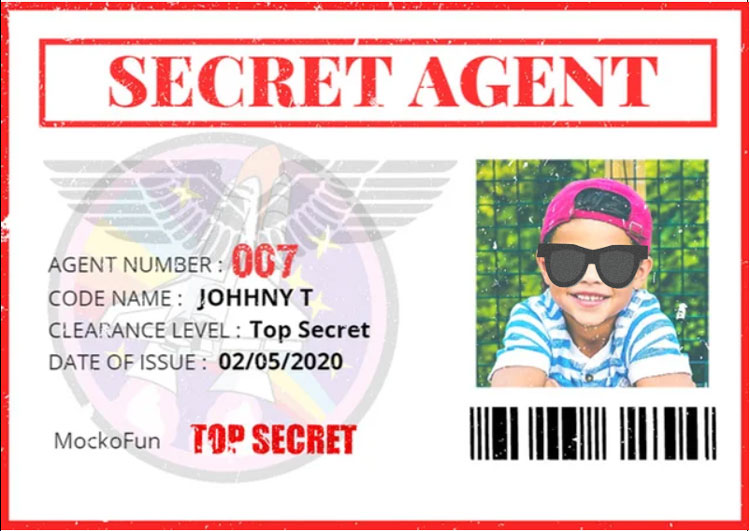 Ðµï free secret agent id card