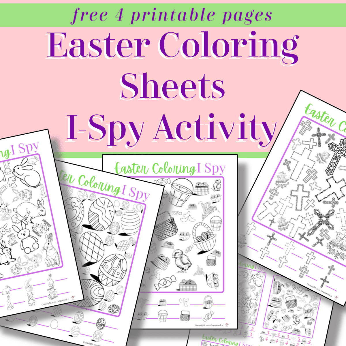 Free coloring pages for easter i