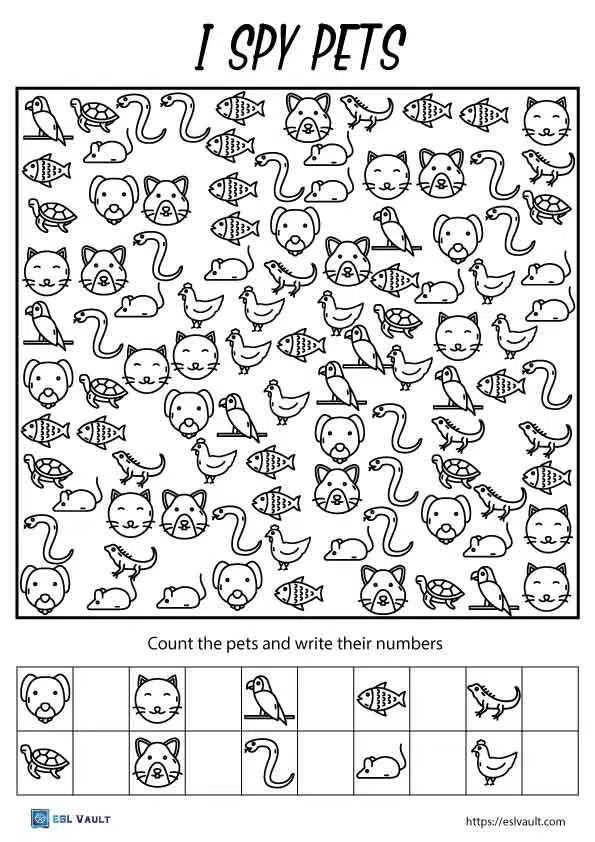 Free printable i spy coloring pages