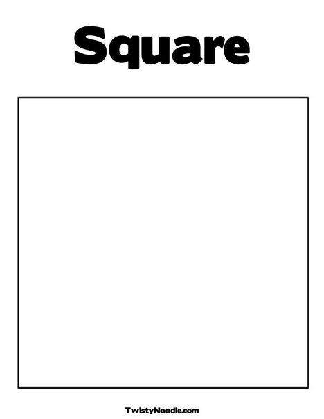 Square coloring page preschool coloring pages kindergarten coloring pages shapes for kids