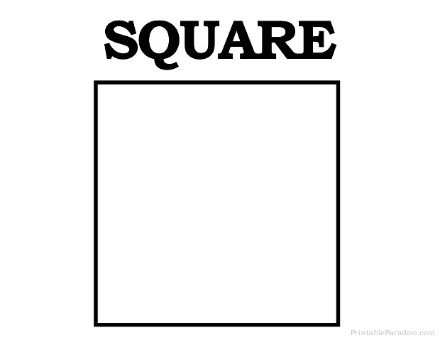 Printable square shape