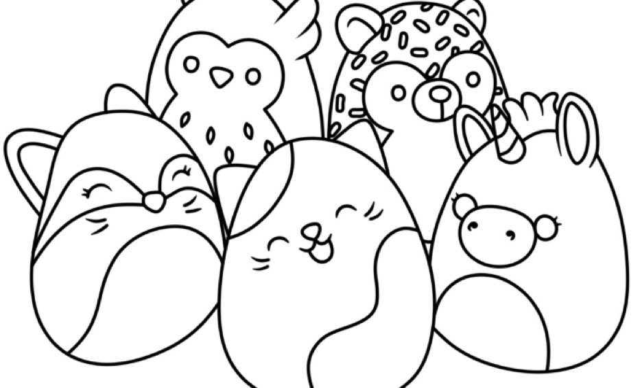 Squishmallow coloring pages