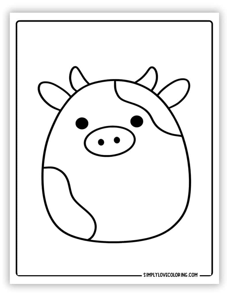 Squishmallow coloring pages free pdf printables