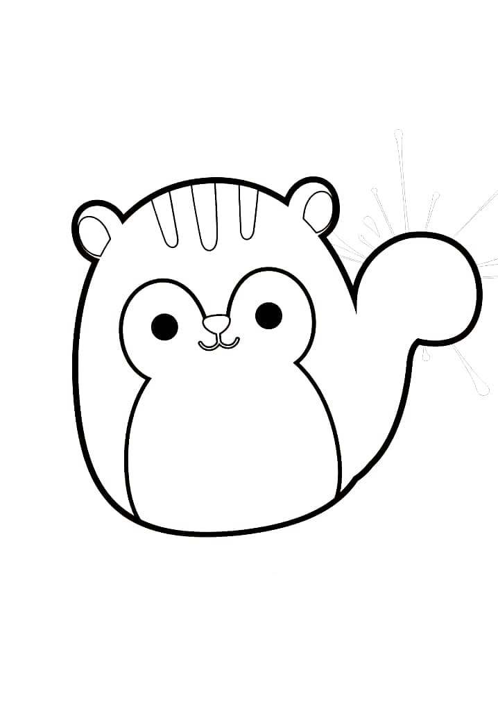 Free squishmallows coloring page