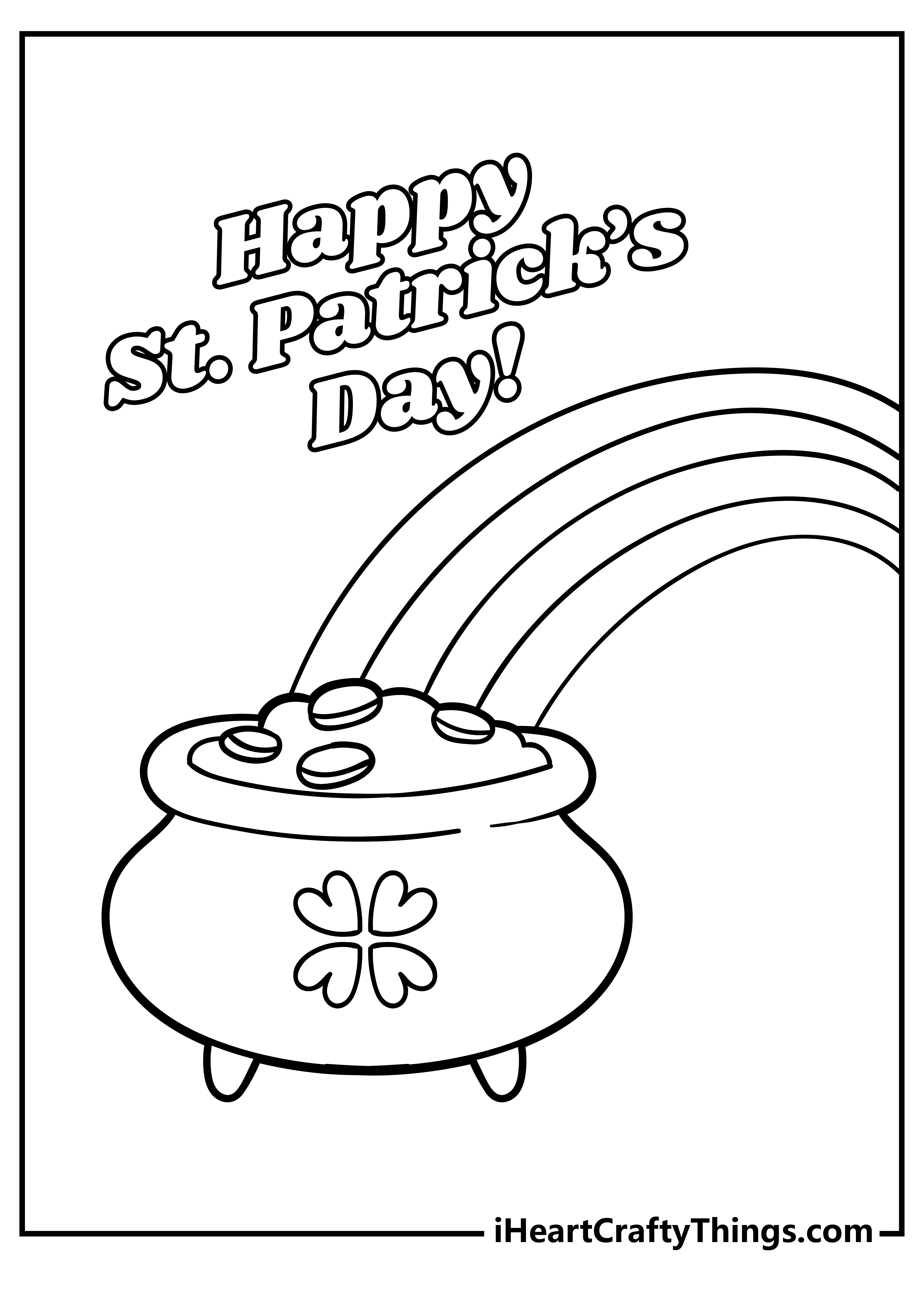 St patricks day coloring pages free printables