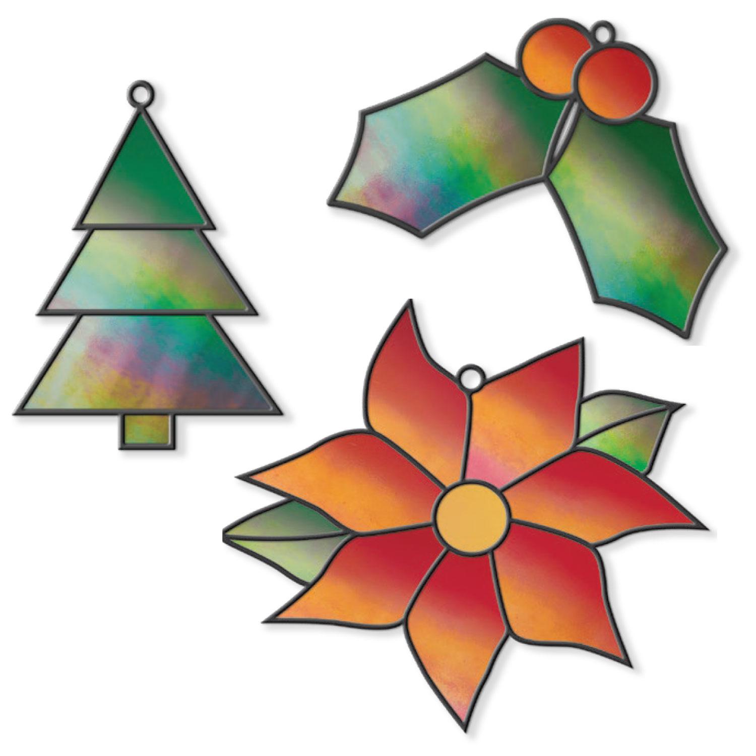 Free holiday shimmer ornaments pattern winter delphi glass